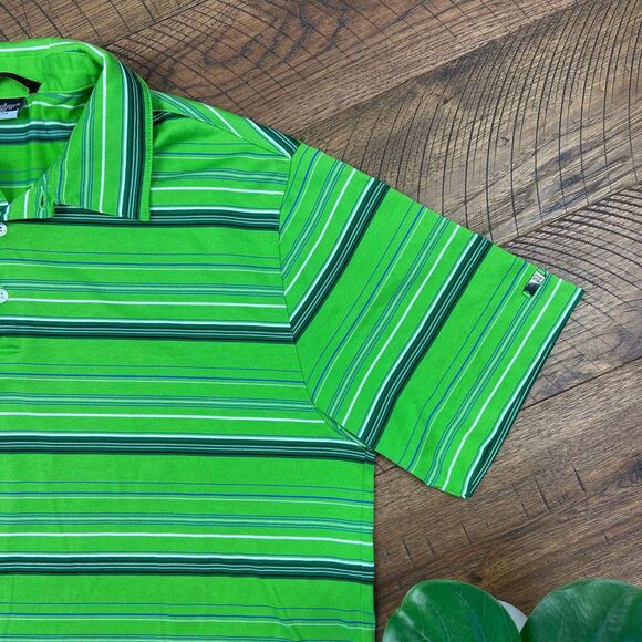 TIGER WOODS COLLECTION green golf polo L - Picture 3 of 4